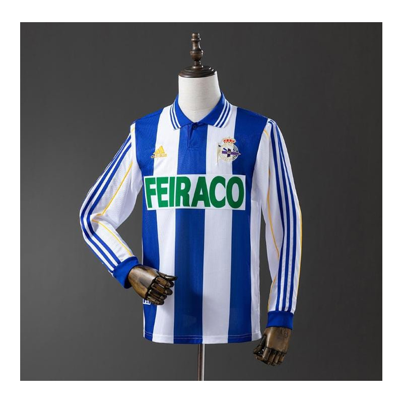 Depor 99/00 blanquiazul manga larga